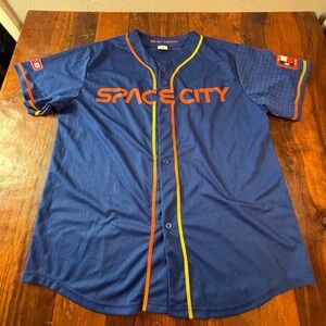 Houston Astros Lance McCullers Jr 43 Space City Connect Jersey Navy Blue XL